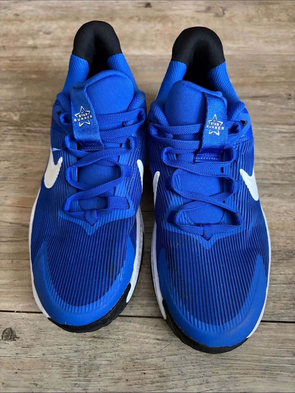 Nike Royal Blue Running Sneakers with White Swoosh